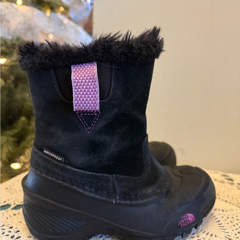 The North Face Kids' Black and Pink Winter Boots